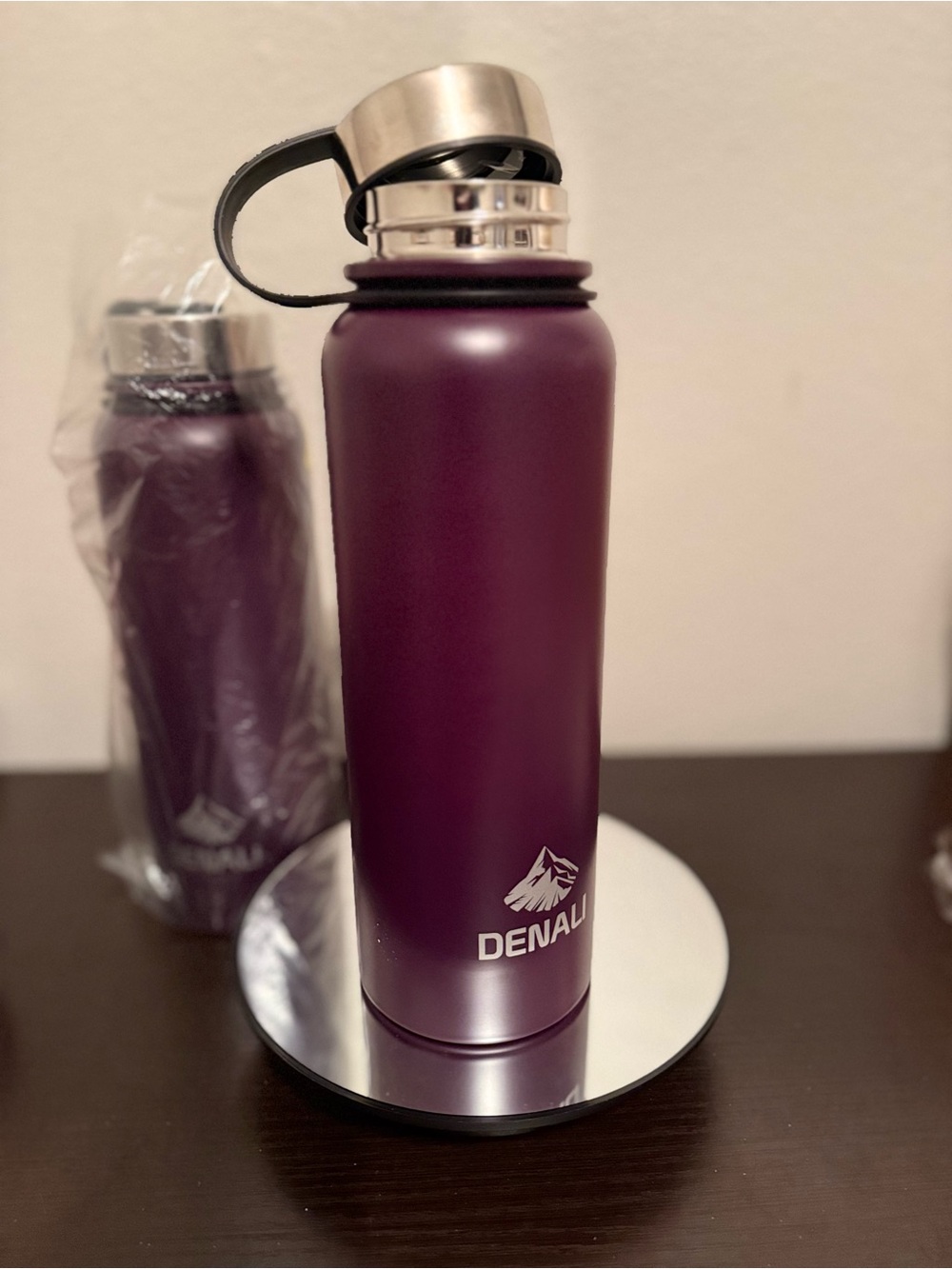 Denali Stainless Steel Insulated Water Bottle – Burgundy – Brand New